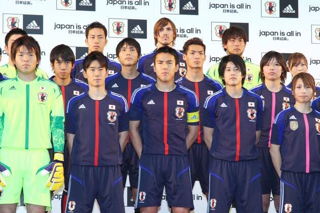Photo Session, DECEMBER 26, 2011 - Football Soccer : Japan National Team Official Uniform Announcement Press conference at Saitama Super Arena, Saitama, Japan.  (mrva072122)