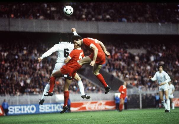 David Johnson and Ray Kennedy (Liverpool). Liverpool v Real Madrid. 27 05 1981. European Cup Final 1981.Paris. 