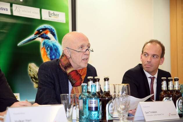 vlnr: Organisator Gert Trinklein, Alexander Zell (Marketing Mainova)
