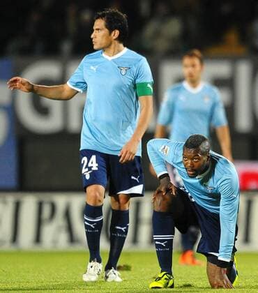 Djibril Cisse und Cristian Ledesma - Serie A - AC Siena - Lazio Rom 4:0 - andreaxstaccioli