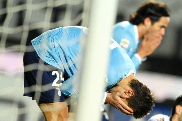 Miroslav Klose Lazio and Alvaro Gonzalez Dejection - Serie A - AC Siena - Lazio Rom 4:0 - andreaxstaccioli