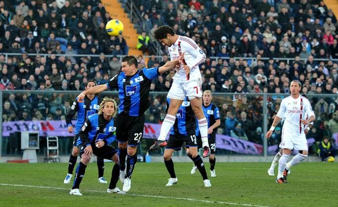Alexandre PATO (Milan) Bergamo 08 01 2012 Stadio Atleti Azzurri d Italia Serie A 2011 2012 Football Calcio, Atalanta Bergamo vs AC Mailand. allexsabba