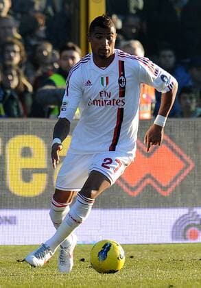 Kevin Prince BOATENG (Milan) Bergamo 08 01 2012 Stadio Atleti Azzurri d Italia Serie A 2011 2012 Football Calcio, Atalanta Bergamo vs AC Mailand. allexsabba