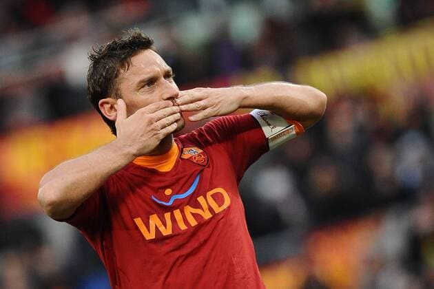 Francesco Totti (Roma) Roma, 08 01 2012 Stadio Olimpico Football Calcio 2011 2012 AS Roma vs AC Chievo Verona. Campionato di calcio serie A - AntoniettaxBaldassarre