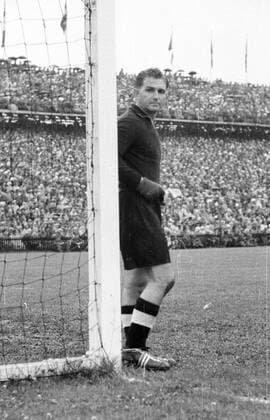 WM Finale 1954 in Bern - BR Deutschland - Ungarn 3:2 - Torwart Toni Turek (BRD)