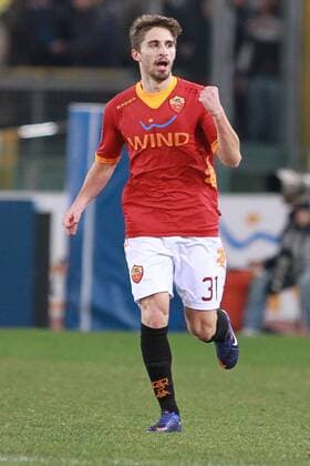 11.01.2012. Rome, Italy. FABIO BORINI CELEBRATE HIS GOAL during the Tim Cup 2012 match between AS Roma vs Fiorentina, played in the Stadio Olimpico. Roma won the game by a score of 1-0. xEmanuelexPennacchiox  ActionPlus11232807