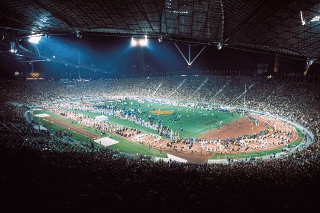 Abschlussfeier der Olympischen Spiele 1972 in München