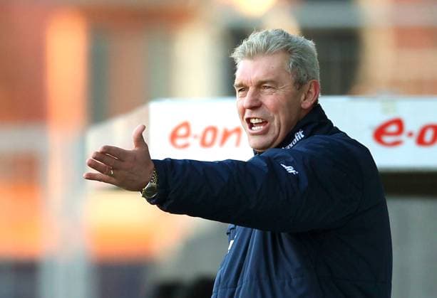 Trainer Dietmar Demuth (Geburtstag) Fußball Fussball dritte 3. Bundesliga Herren Saison 2011 12 14.01.2012 SV Babelsberg 03 vs. FC Hansa Rostock Testspiel