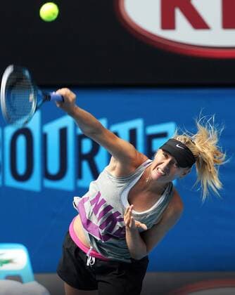 TENNIS - WTA, Australian Open 2012 MELBOURNE,AUSTRALIEN,15.JAN.12 - TENNIS - WTA Tennis Damen Tour, Grand Slam, Australian Open, Training. Bild zeigt Maria Sharapova (RUS). 