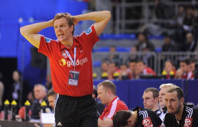 Handball Nis (SRB) 15.01.2012 Europameisterschaften der Herren Männer 2012 Vorrunde Gruppe B Deutschland (GER) - Tschechien (CZE) Martin Heuberger (Deutschland, Bundestrainer)