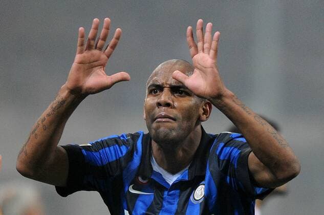 Douglas Maicon Inter Milano 15 1 2012 Stadio Giuseppe Meazza Serie A 2011 2012 Football Calcio Milan Vs Inter allexsabba