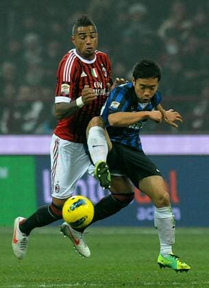 Kevin Prince Boateng Milan, Yuto Nagatomo (Inter), AC Mailand - Inter Mailand allexsabba