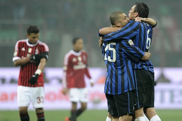 Derby, AC Mailand - Inter Mailand, Walter Samuel-Julio Cesar 