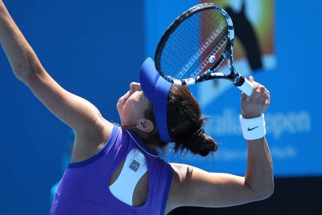 Julia Görges, GER, in the first round of 2012 Tennis Australian Open in Melbourne, 16 01 2012 -