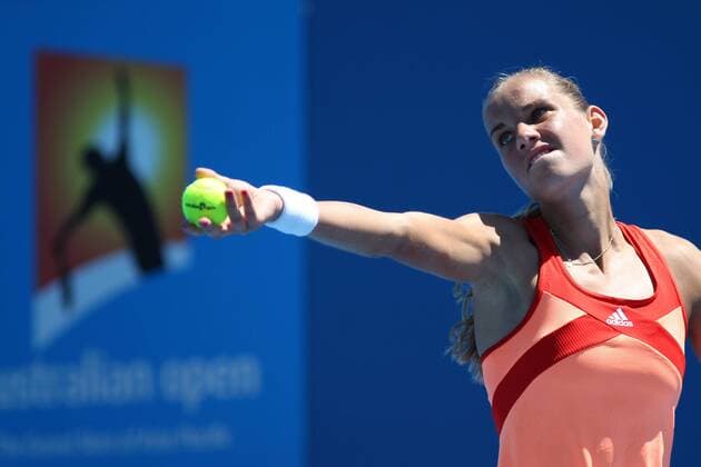 Arantxa Rus, NED, in the first round of 2012 Tennis Australian Open in Melbourne, 16 01 2012 -