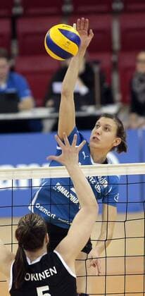 Volleyball CEV-Pokal Smart Allianz Stuttgart vs. LP Salo Volleyball CEV-Pokal Smart Allianz Stuttgart vs. LP Salo, Nadja Schaus (Stuttgart)