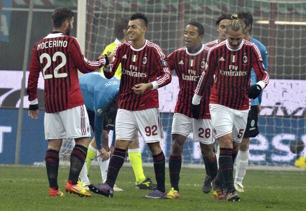 Coppa, AC Mailand - Novara Calcio, Stephan El Shaarawy xHOCHxZWEIx xItalyxPhotoxPressx 