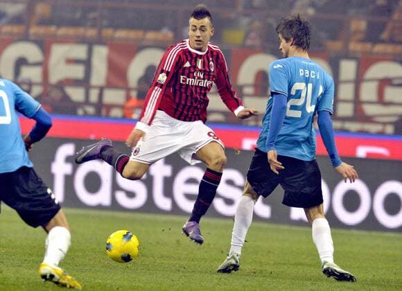 Coppa, AC Mailand - Novara Calcio, Stephan El Shaarawy xHOCHxZWEIx xItalyxPhotoxPressx 