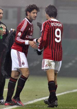 Coppa, AC Mailand - Novara Calcio, Alexandre Pato, Filippo Inzaghi xHOCHxZWEIx xItalyxPhotoxPressx 