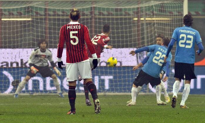 Coppa, AC Mailand - Novara Calcio, Stephan El Shaarawy xHOCHxZWEIx xItalyxPhotoxPressx 