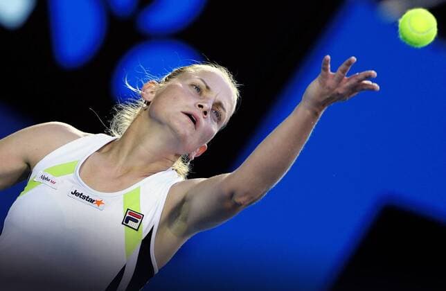 TENNIS - WTA, Australian Open 2012 MELBOURNE,AUSTRALIEN,19.JAN.12 - TENNIS - WTA Tennis Damen Tour, Grand Slam, Australian Open. Bild zeigt Jelena Dokic (AUS). 