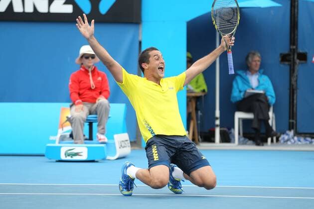 Nicolas Almagro, ESP, after the third round of 2012 Tennis Australian Open in Melbourne, 20 01 2012 -