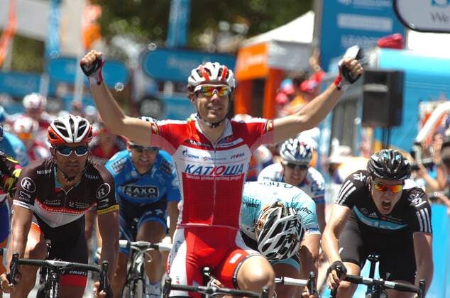 Tour Down Under 2012, 4. Etappe: Norwood - Tanunda, Katusha 2012, Radioshack - Nissan 2012, Team Sky 2012, Oscar Freire, Daniele Bennati, Edvald Boasson, Tanunda 