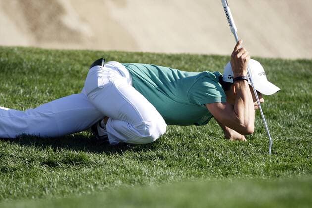 January 20, 2012: Camilo Villegas lines up a putt during the second round of the Humana Challenge In Partnership With The Clinton Foundation at Palmer Private at PGA Golf Herren West in La Quinta, California. GOLF: Humana Challenge JAN 20 - ZUMAcb8