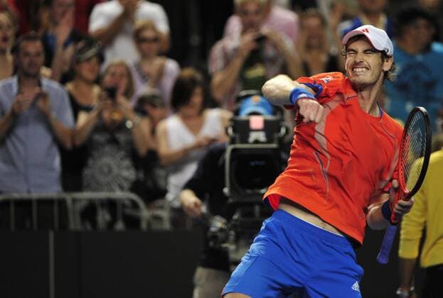 21.01.2012 Melbourne, Australia. Andy Murray (GBR) on Hisense Arena at the Australian Open xPeterxBlakemanx  ActionPlus11236801