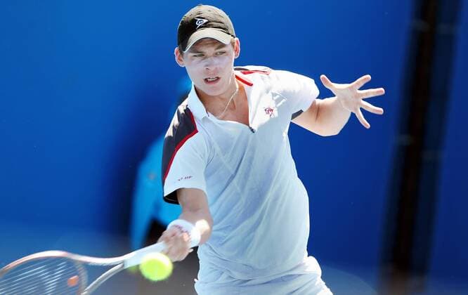 TENNIS - ATP, Australian Open 2012 MELBOURNE,AUSTRALIEN,22.JAN.12 - TENNIS - ATP Tennis Herren World Tour, Grand Slam, Australian Open, Junioren. Bild zeigt Daniel Masur (GER). 