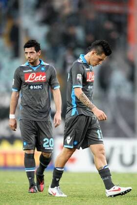 Marek Hamsik und Blerim Dzemaili - Siena, 22 01 2012 - Serie A 2011 2012 - AC Siena vs SSC Napoli - andreaxstaccioli