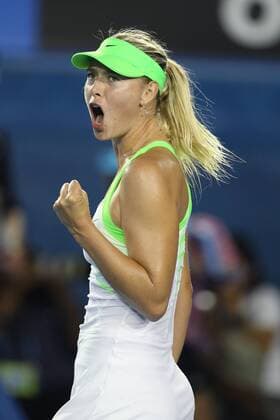 screaming to survive: Maria Sharapova, RUS, in the fourth round of 2012 Tennis Australian Open in Melbourne, 23 01 2012 -