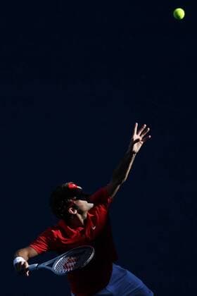 Roger Federer, SUI, in the quarter final of 2012 Tennis Australian Open in Melbourne, 24 01 2012 -