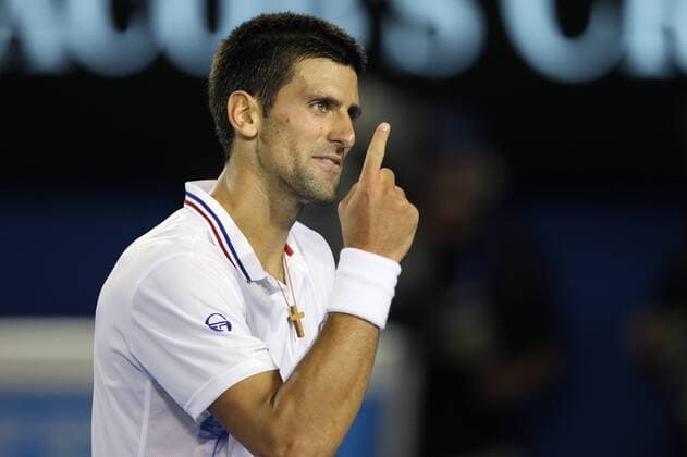 Novak Djokovic, SRB, in the semifinal of 2012 Tennis Australian Open in Melbourne, 27 01 2012 -