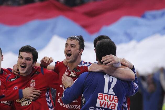 Petar Nenadic, Momir Ilic (Serbia) EHF Euro 2012, Sweden - Serbia. Beogradska arena 23.01.2012. MarkoxMetlas 