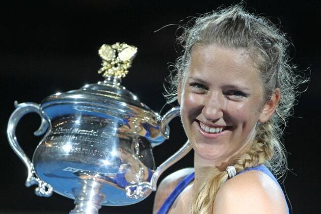 Victoria Azarenka, BLR, after the women s final of 2012 Tennis Australian Open in Melbourne, 28 01 2012 -
