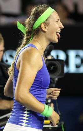 Victoria Azarenka, BLR, after the women s final of 2012 Tennis Australian Open in Melbourne, 28 01 2012 -