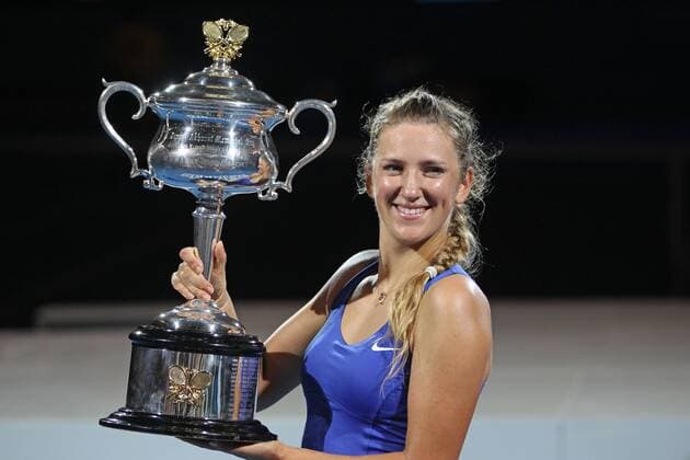 Victoria Azarenka, BLR, after the women s final of 2012 Tennis Australian Open in Melbourne, 28 01 2012 -