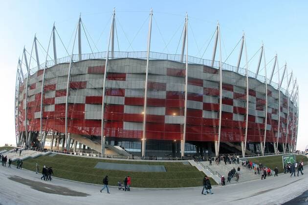 29.01.2012 WARSZAWA. UEFA EURO 2012 ( POLAND STADIUM ARENA EURO ) Grand opening of the National Stadium in Warsaw, was a concert at the end of a fireworks display  20120129CSMT8006