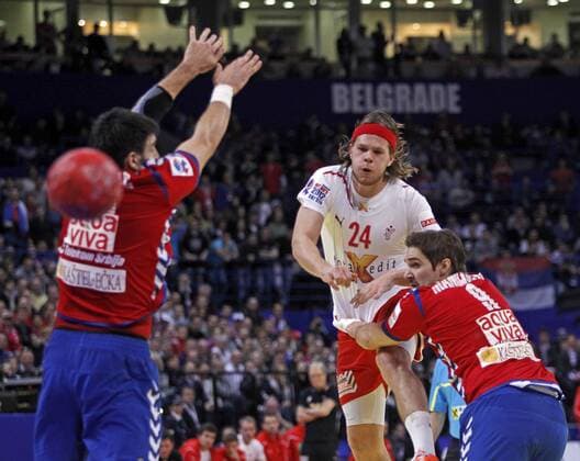 Mikkel Hansen (DAN) Handball Euro 2012 Finale: Serbien - Dänemark. Championnat D Europe - 29.01.2012 xStarsportx 