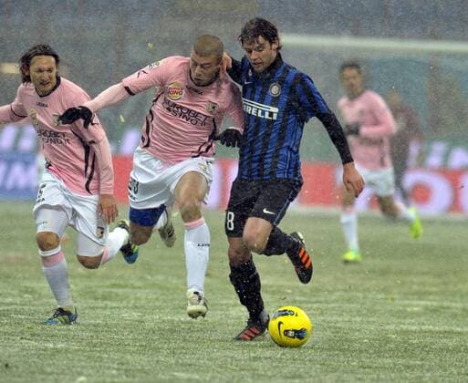 Serie A 2011 2012 Inter Mailand - US Palermo: Andrea Poli e Giulio Donati xHOCHxZWEIx xItalyxPhotoxPressx 