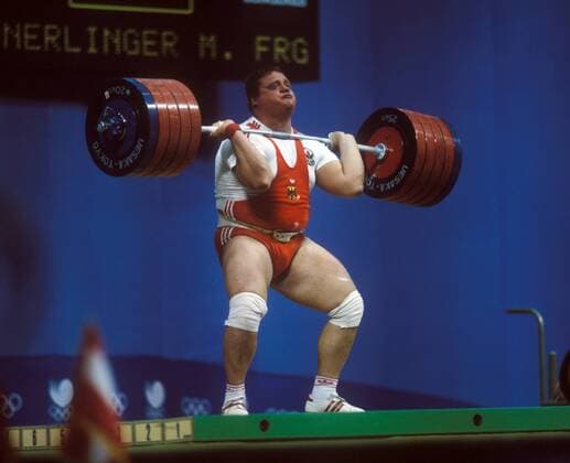 Gewichtheben, Klasse über 110Kg Superschwergewicht, Olympische Spiele 1988: Manfred Nerlinger (BR Deutschland)