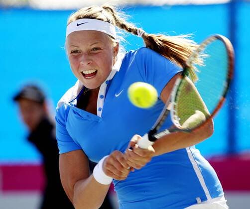 TENNIS - ITF, Fed Cup, AUT vs EST EILAT,ISRAEL,02.FEB.12 - TENNIS - ITF, Fed Cup, Europa Afrika-Zone, Gruppe I, Österreich vs Estland. Bild zeigt Anett Kontaveit (EST). 