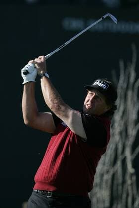 Feb. 2, 2012 - Scottsdale, Arizona, U.S - PHIL MICKELSON hits a shot off the tee during the first round of the Waste Management Phoenix Open. Golf 2012 - Phoenix Open - ZUMAx12