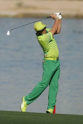 Feb. 2, 2012 - Scottsdale, Arizona, U.S - Rickie Fowler hits an approach shot during the first round of the Waste Management Phoenix Open in Scottsdale, Arizona. PGA Golf Herren 2012 - Feb 2 - Waste Managment Phoenix Open - ZUMAx12
