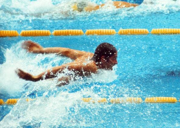 Swimming : Munich Olympics 1972 Mens Butterfly. Roland Matthes - East Germany . 