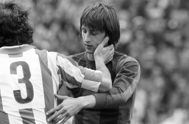 Johan Cruyff (Barca) Atletico Madrid - FC Barcelona