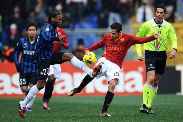 Joel Obi Inter, Fernando Gago Roma - Rom 5 2 2012 Seria A 2011 2012 AS Roma vs. Inter Mailand - andreaxstaccioli