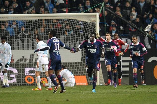 Olympique Marseille - Olympique Lyon (OL) , Bafetimbi Gomis, Michel Bastos (Lyon) xN.LeGouicxFEPx 