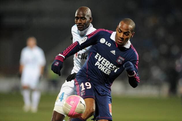 Olympique Marseille - Olympique Lyon (OL) , Alou Diarra (OM) Jimmy Briand (Lyon) xN.LeGouicxFEPx 